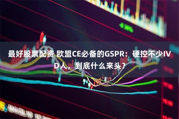 最好股票配资 欧盟CE必备的GSPR：硬控不少IVD人，到底什么来头？