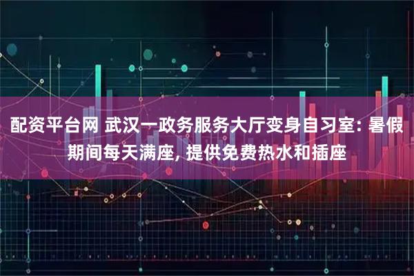 配资平台网 武汉一政务服务大厅变身自习室: 暑假期间每天满座, 提供免费热水和插座